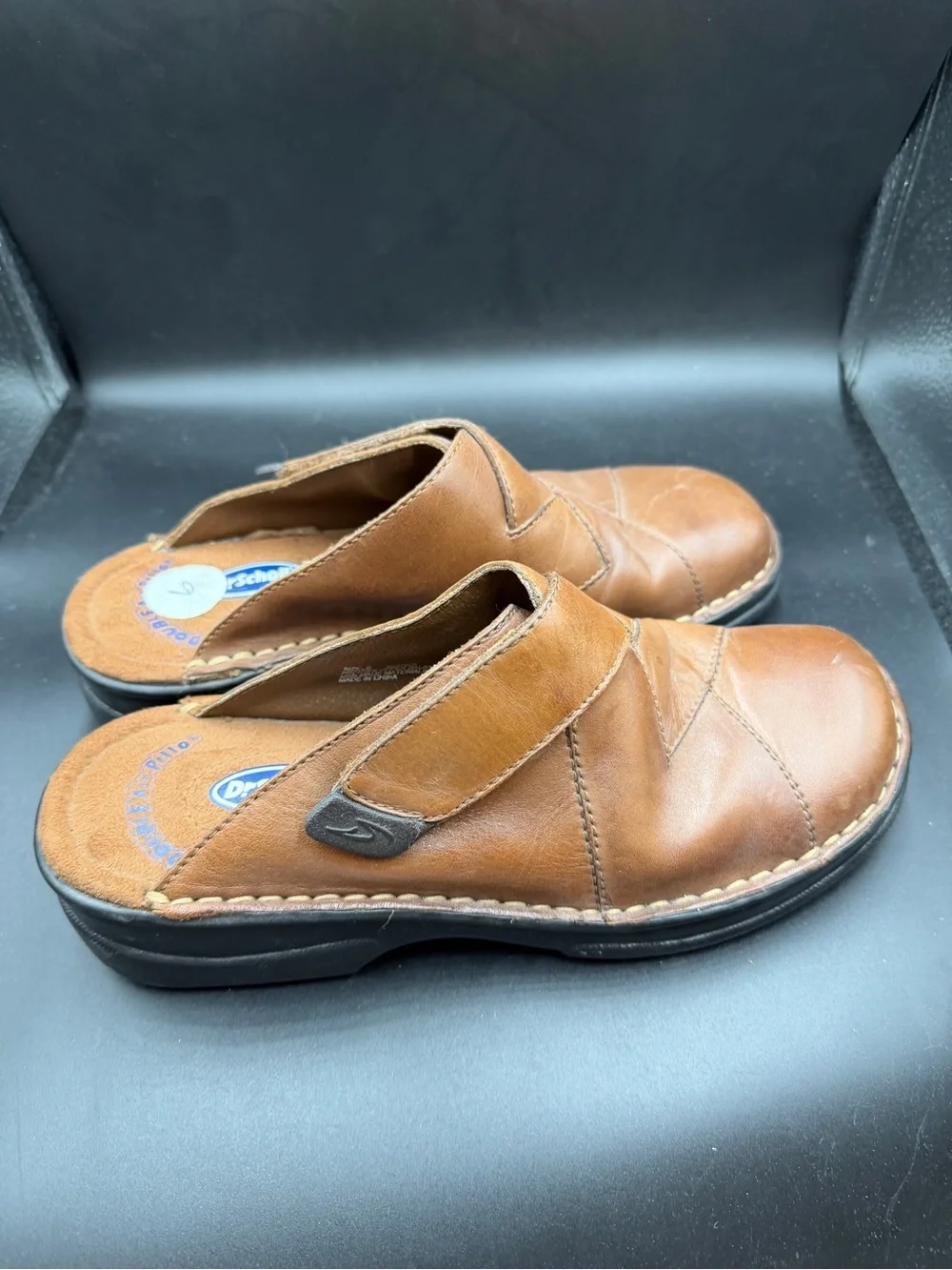 Dr. Scholl's Men’s Brown Leather Casual Clog
